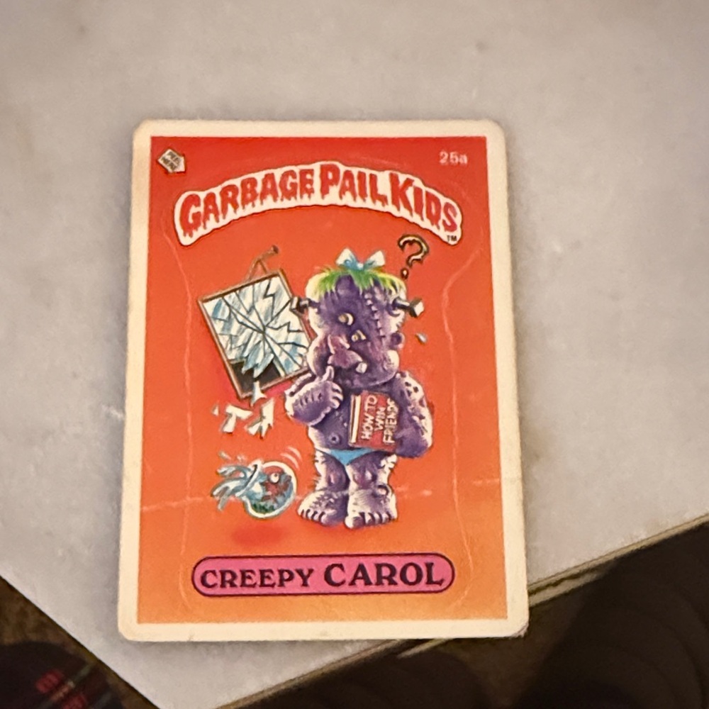 Garbage Pail Kids Creepy Carol Trading Card